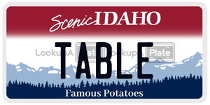 TABLE  license plate in ID