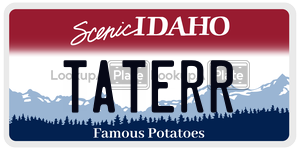 TATERR  license plate in ID
