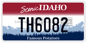 TH6082  license plate in ID