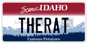 THERAT  license plate in ID