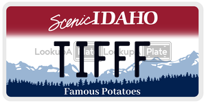 TIFFF  license plate in ID