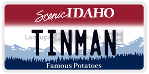 TINMAN  license plate in ID