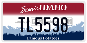 TL5598  license plate in ID