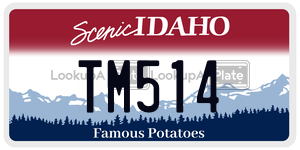 TM514  license plate in ID
