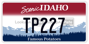 TP227  license plate in ID
