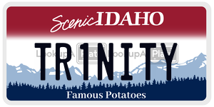 TR1NITY  license plate in ID
