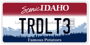 TRDLT3  license plate in ID