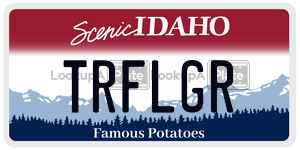TRFLGR  license plate in ID