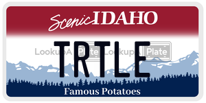 TRTLE  license plate in ID