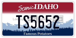 TS5652  license plate in ID