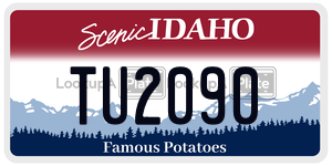 TU2090  license plate in ID
