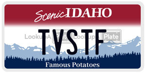 TVSTF  license plate in ID