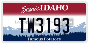 TW3193  license plate in ID