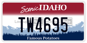 TW4695  license plate in ID