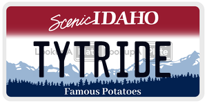 TYTRIDE  license plate in ID