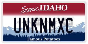 UNKNMXC  license plate in ID