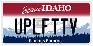 UPLFTTV  license plate in ID