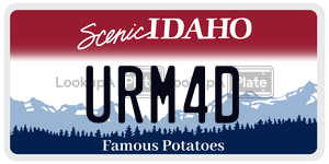 URM4D  license plate in ID
