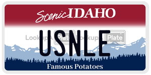 USNLE  license plate in ID