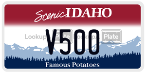 V500  license plate in ID