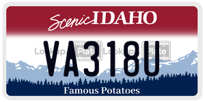 VA318U  license plate in ID