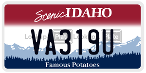 VA319U  license plate in ID