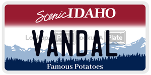 VANDAL license plate in Idaho