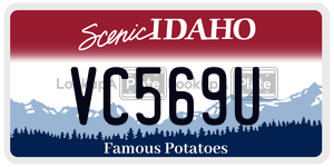 VC569U  license plate in ID