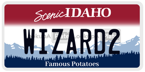 WIZARD2  license plate in ID