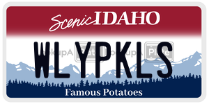 WLYPKLS  license plate in ID