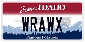 WRAWX  license plate in ID