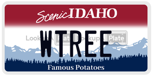 WTREE  license plate in ID