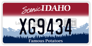 XG9434  license plate in ID