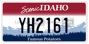YH2161  license plate in ID