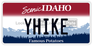 YHIKE  license plate in ID