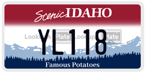 YL118  license plate in ID