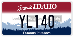 YL140  license plate in ID