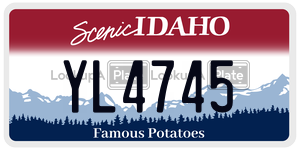 YL4745  license plate in ID