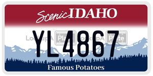YL4867  license plate in ID