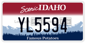YL5594  license plate in ID