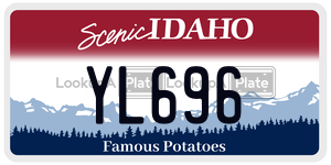 YL696  license plate in ID