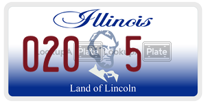 0205  license plate in IL