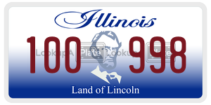 100998  license plate in IL