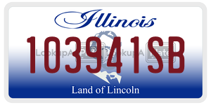 103941SB license plate in Illinois