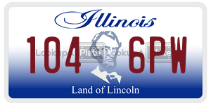 1046PW license plate in Illinois
