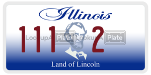 1112  license plate in IL