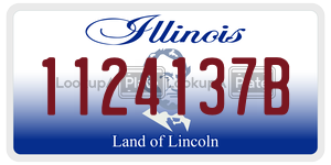 1124137B license plate in Illinois
