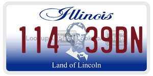 11439DN license plate in Illinois