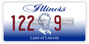 1229  license plate in IL