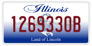 1269330B  license plate in IL